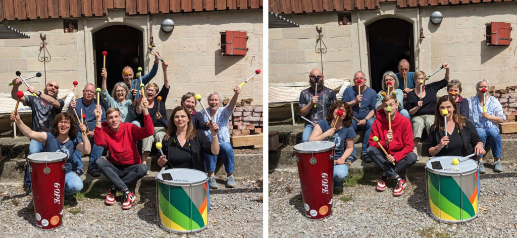 Sambatrommeln, Workshops, Bauernhof